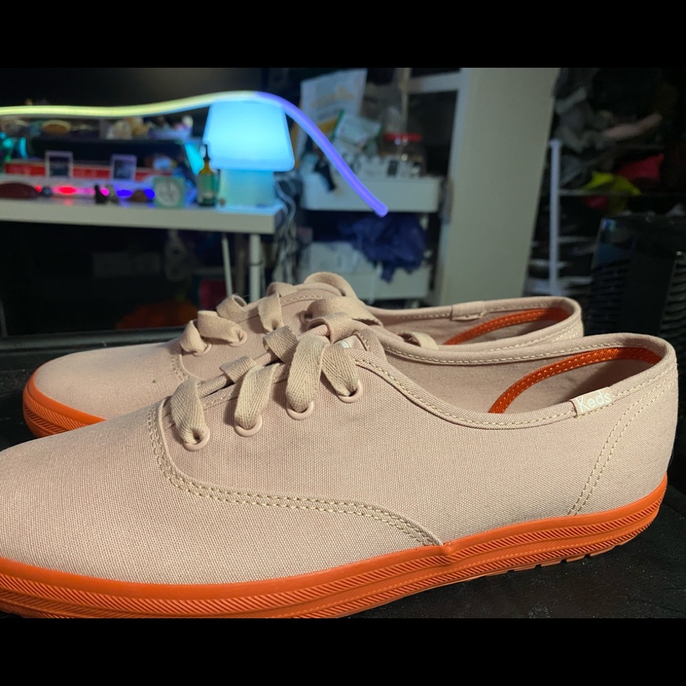 Keds Womens Canvas Champion TRX Sneakers Shoes Pink WF63870 Size 9